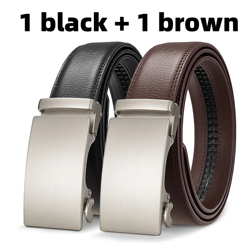 High Quality Genuine Leather Belt Men, Adjustable Buckle Belts