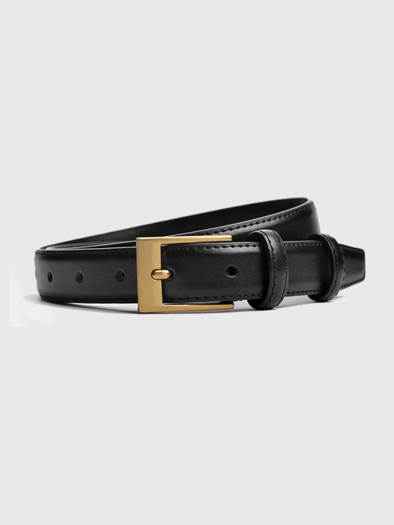 Women's Belt Fashion High-quality Pin Buckle Belt Genuine Luxury Soft PU Leather Belt Women Pair with Pants Jeans,For Ideal Gift