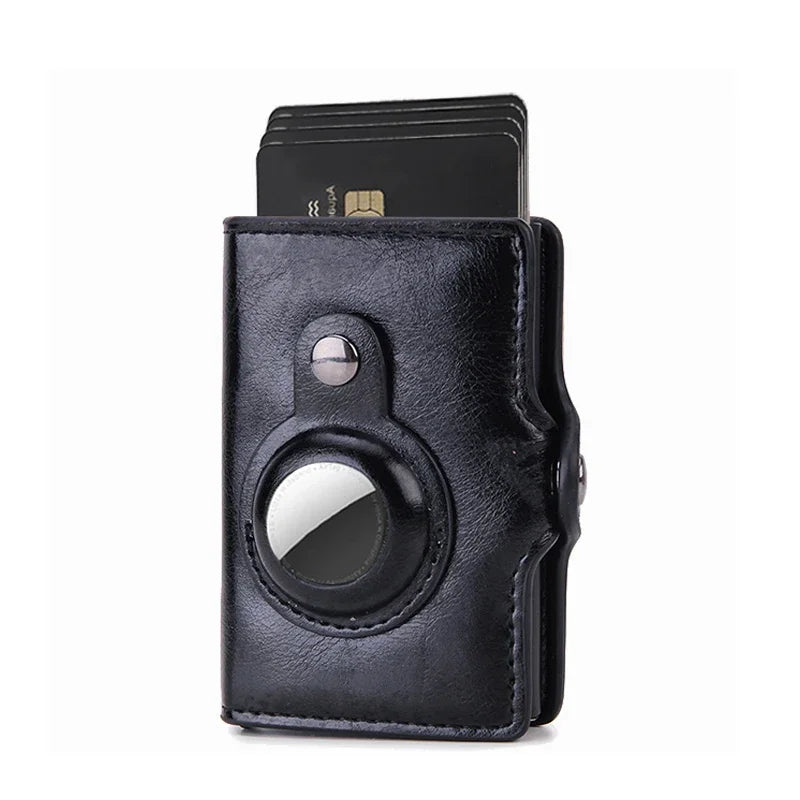 Carbon Fiber RFID Card Holder Airtag Wallet Tracker