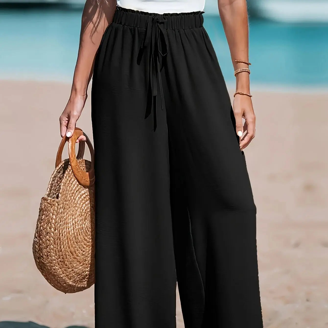 Women's Casual Wide Leg Pants - All Season Comfort