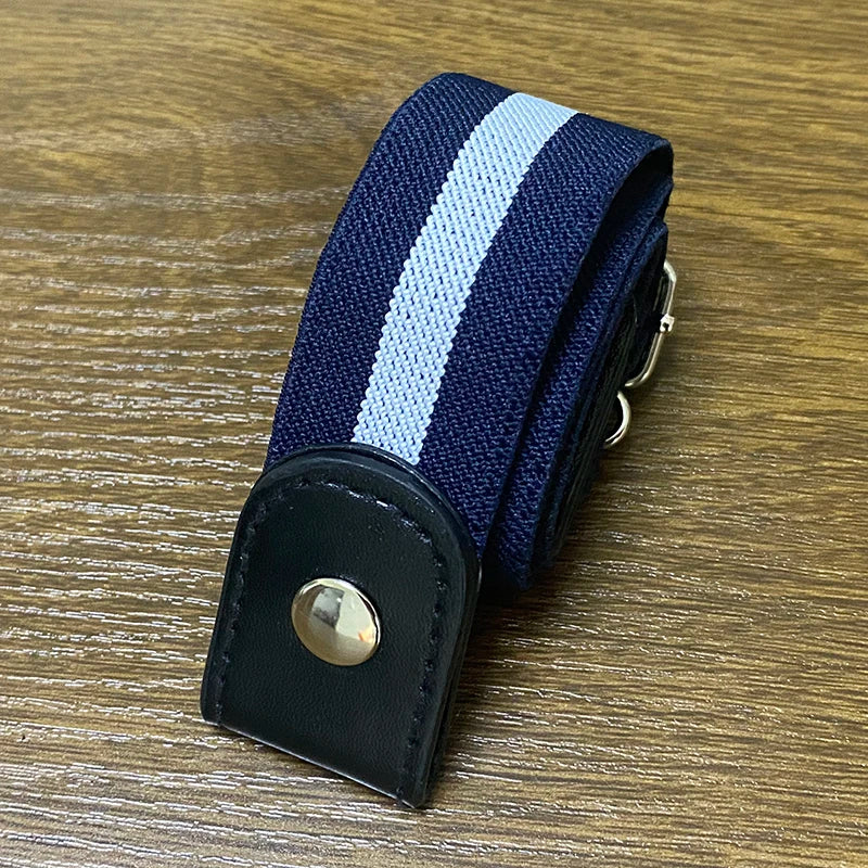 New Belts for Women Buckle-Free Waist Jeans Pants No Buckle Stretch Elastic Waist Belt for Men Ins Wind Invisible Lazy Belt
