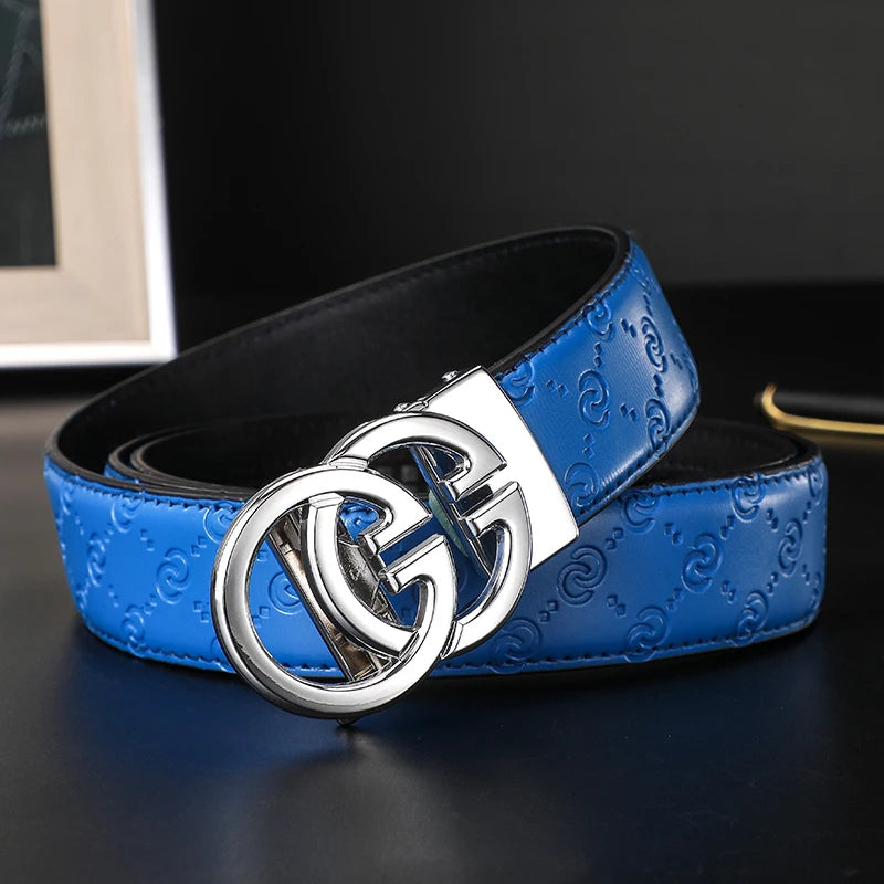 2025 New Width 34mm Belts for Women Girls Dress Fashion Waist Belt Cowhide LeatherMetalBuckle men Belt Leisure Jeans Waistband