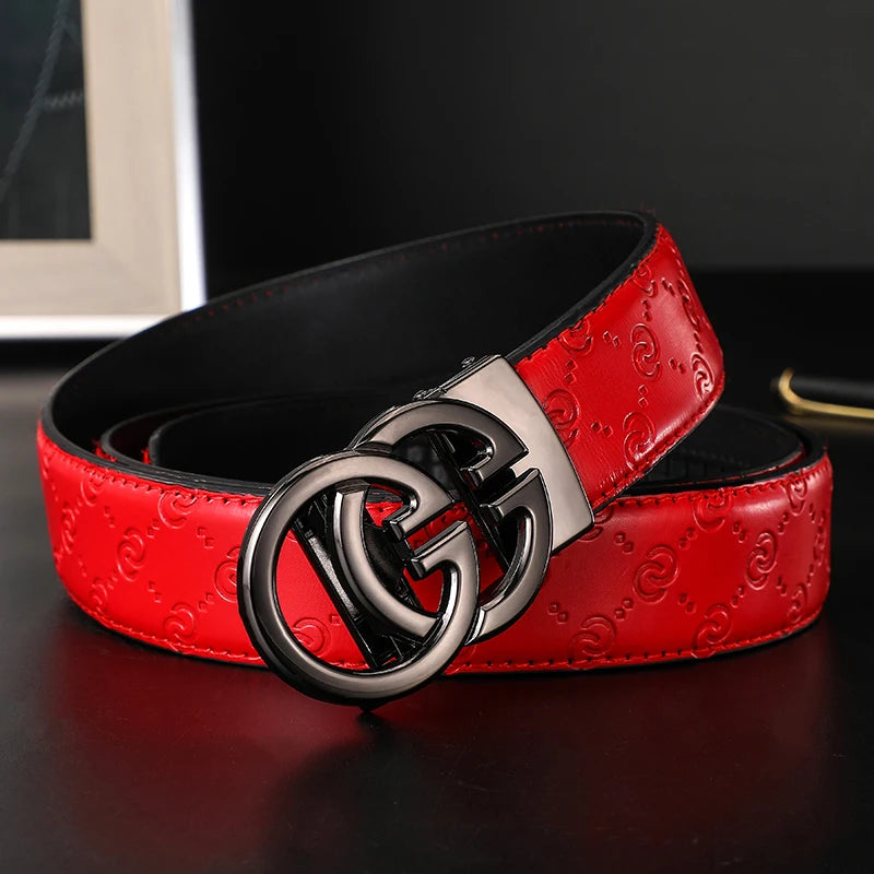 2025 New Width 34mm Belts for Women Girls Dress Fashion Waist Belt Cowhide LeatherMetalBuckle men Belt Leisure Jeans Waistband
