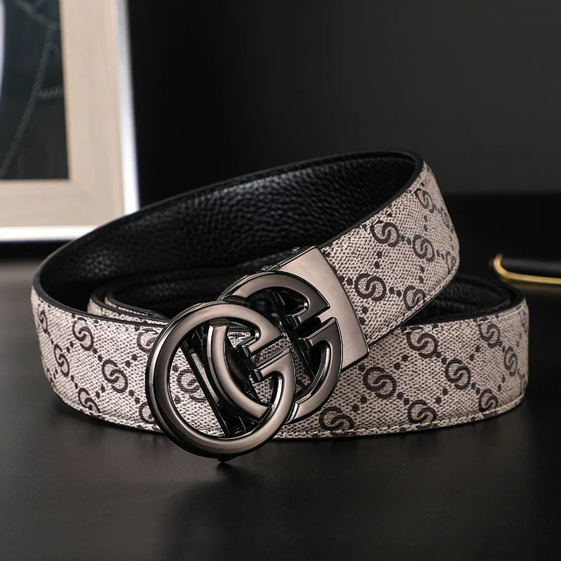 2025 New Width 34mm Belts for Women Girls Dress Fashion Waist Belt Cowhide LeatherMetalBuckle men Belt Leisure Jeans Waistband