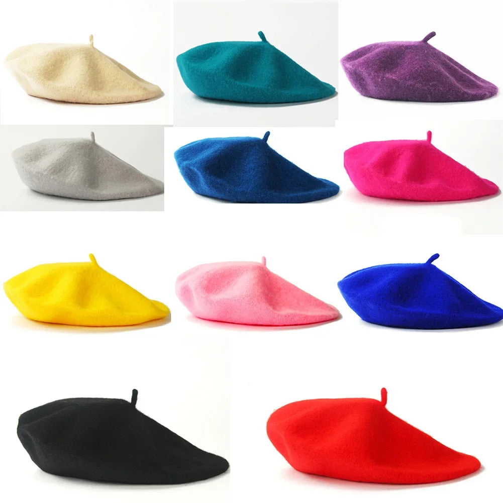 Wool Plain Beret