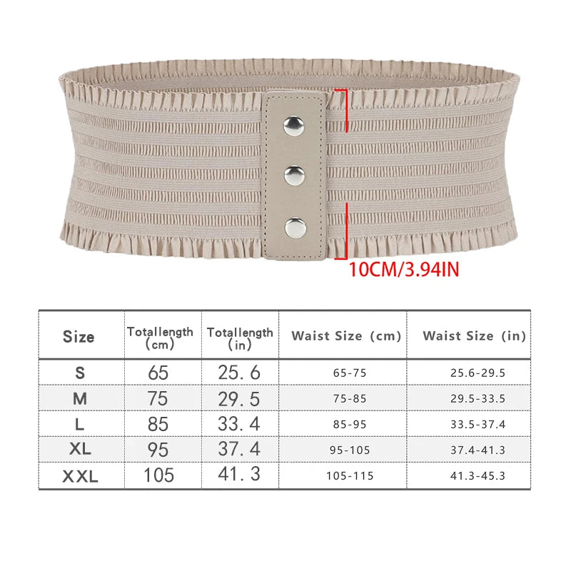 Ruffles Wide Belt Large Size