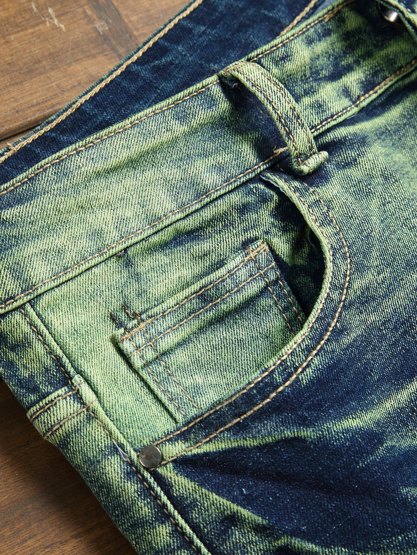 Stylish Mid Stretch Slim Fit Jeans - Men's Mid Waist Distressed And Ripped Denim Jeans