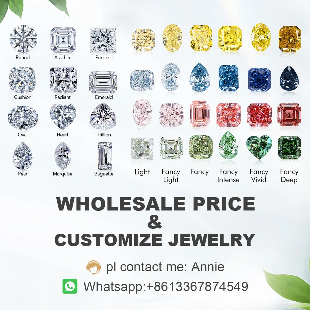 With IGI Certificate Oval Shape Lab Grown Diamonds CVD HPHT 1ct 1.5ct 2ct 2.5ct 3ct 5ct Laboratory Diamond Wholesales