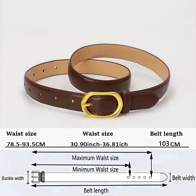 Belt for Women Designer Belts Casusl Fashion Lady Belt Black Brown White Belts for Jeans Strap for Dresses Women's Trousers Belt
