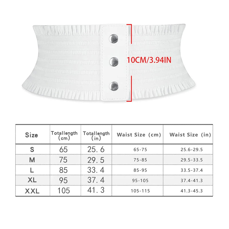 Ruffles Wide Belt Large Size