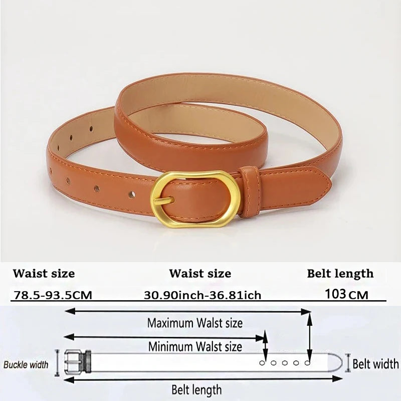 Belt for Women Designer Belts Casusl Fashion Lady Belt Black Brown White Belts for Jeans Strap for Dresses Women's Trousers Belt