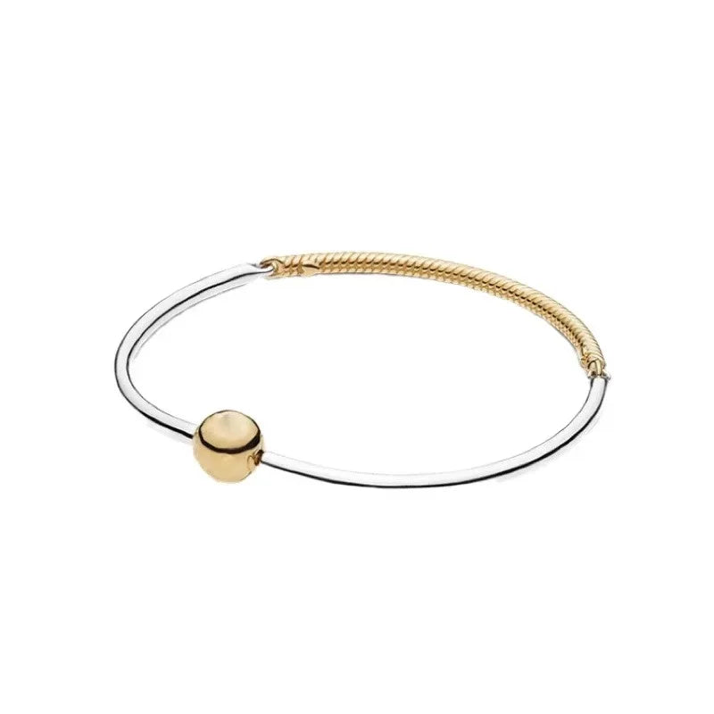 925 Sterling Silver Bracelet with Shiny Heart Shape – Leather Cord Bracelet with Clasp