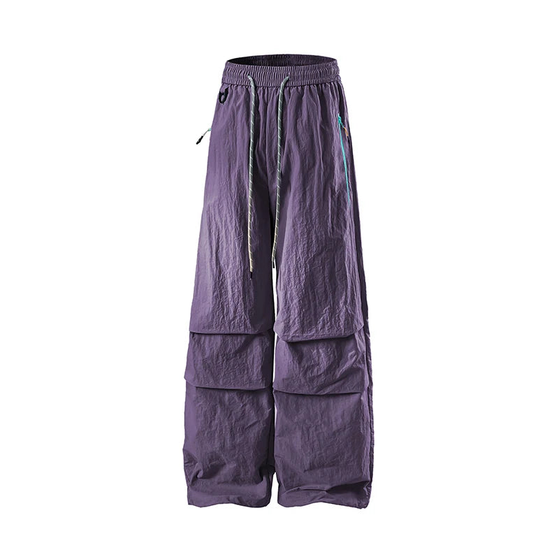 Women Hiking Pant Autumn Outdoor Sports Waterproof Paratrooper Pants Elastic Waist Camping Trousers Solid Cycling Fishing Pants