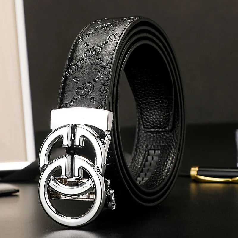 2025 New Width 34mm Belts for Women Girls Dress Fashion Waist Belt Cowhide LeatherMetalBuckle men Belt Leisure Jeans Waistband