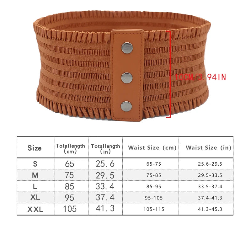 Ruffles Wide Belt Large Size