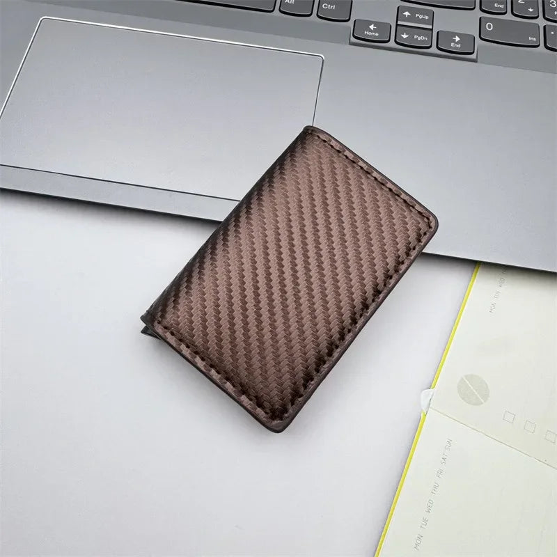 RFID Blocking Wallet-Automatic Pop-up Wallet