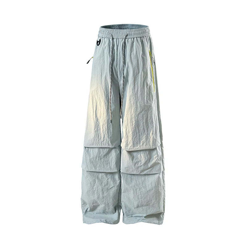 Women Hiking Pant Autumn Outdoor Sports Waterproof Paratrooper Pants Elastic Waist Camping Trousers Solid Cycling Fishing Pants