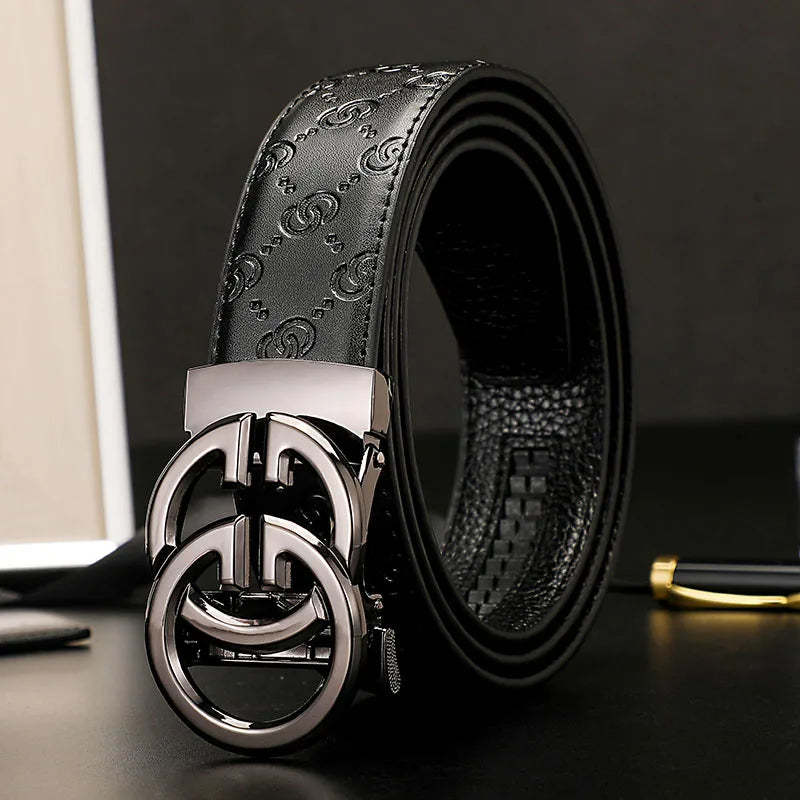 2025 New Width 34mm Belts for Women Girls Dress Fashion Waist Belt Cowhide LeatherMetalBuckle men Belt Leisure Jeans Waistband