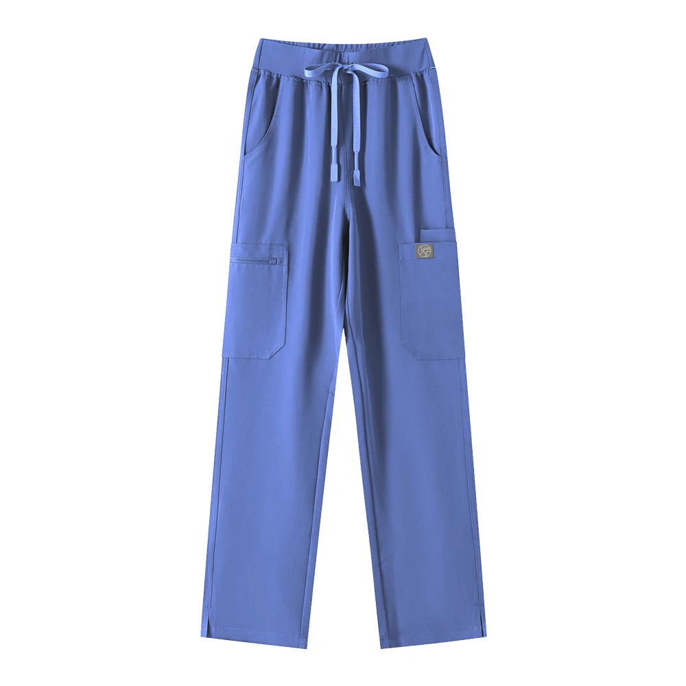 KUNGFU SCRUBS Women Nurse Scrubs Medical Uniform Top Antibacterial Soft Wrinkle-resistant Waterproof T-shirt Pencil Pants
