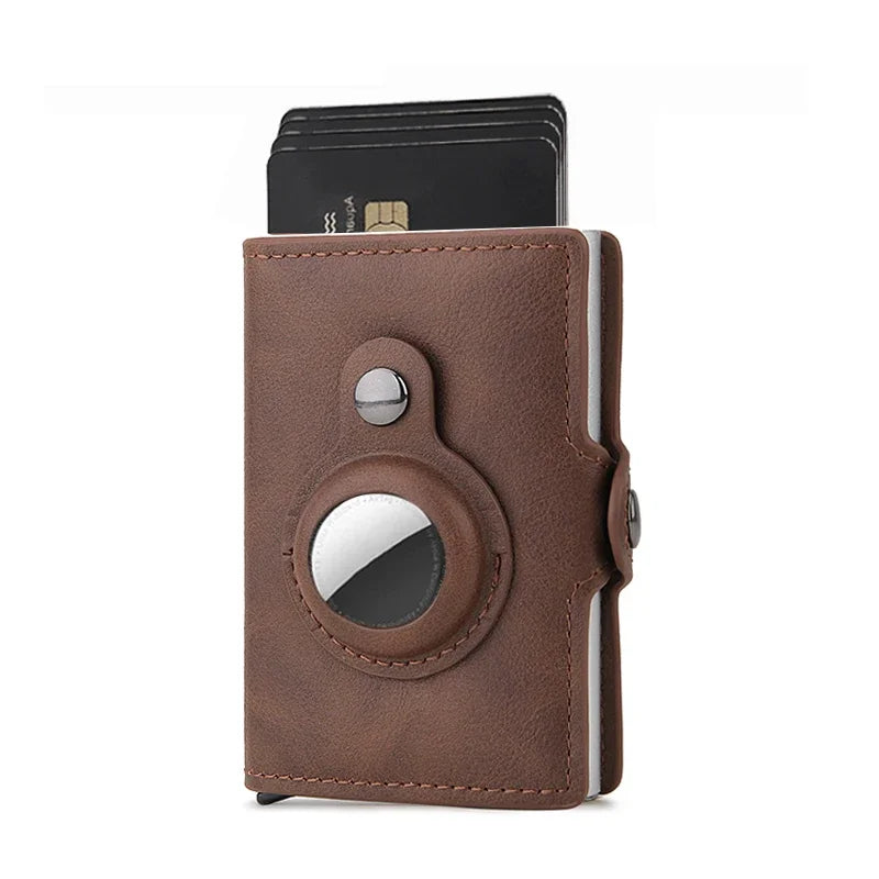 Carbon Fiber RFID Card Holder Airtag Wallet Tracker