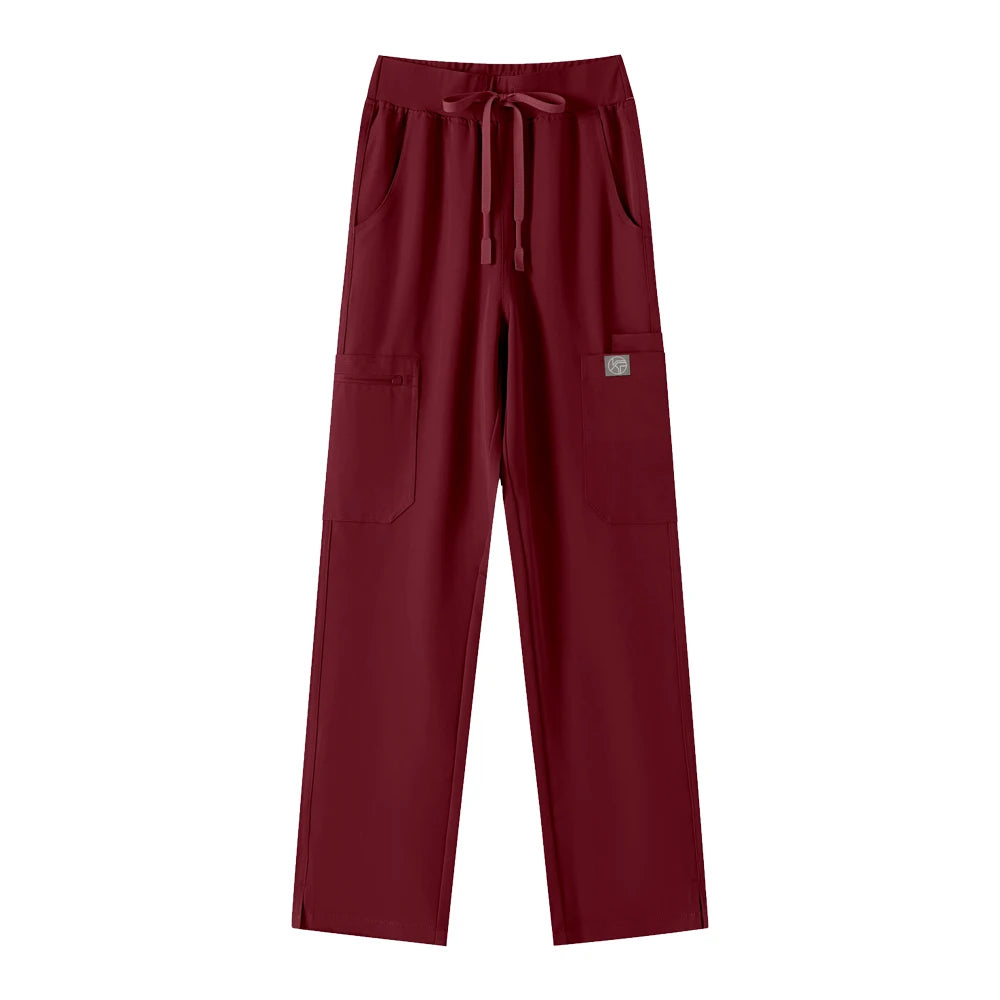 KUNGFU SCRUBS Women Nurse Scrubs Medical Uniform Top Antibacterial Soft Wrinkle-resistant Waterproof T-shirt Pencil Pants