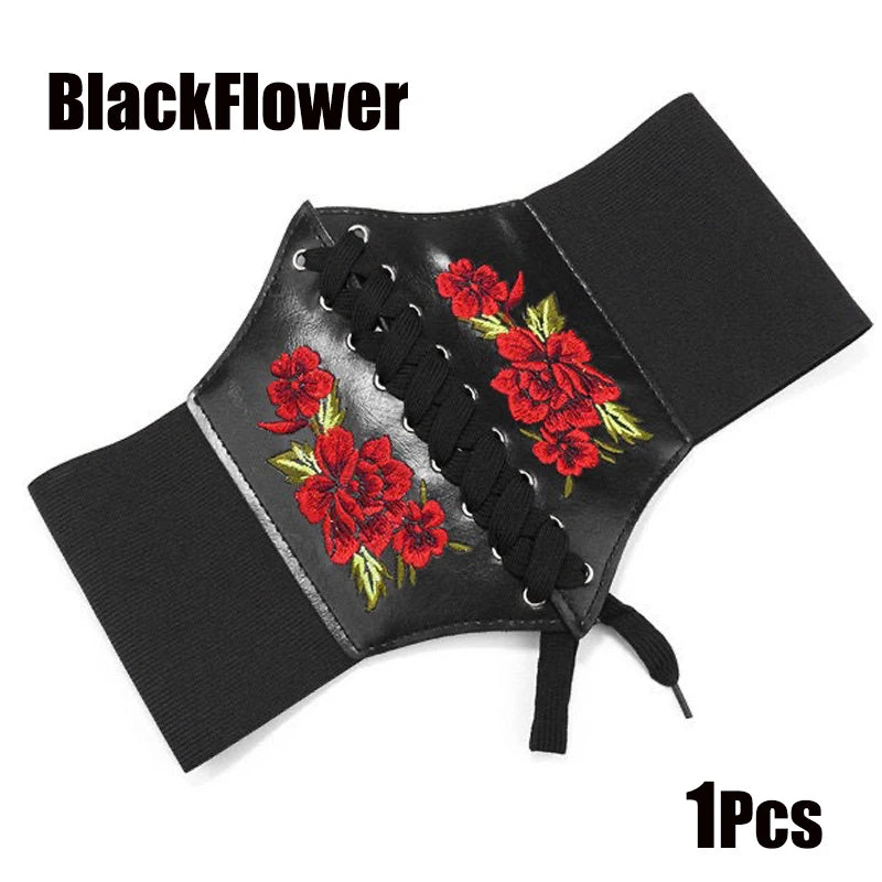 Women's Corset Body Shapewear Sexy Wide Leather Belt Cummerbunds Strap Belts for Women High Waist Slimming Corsets and Bustiers