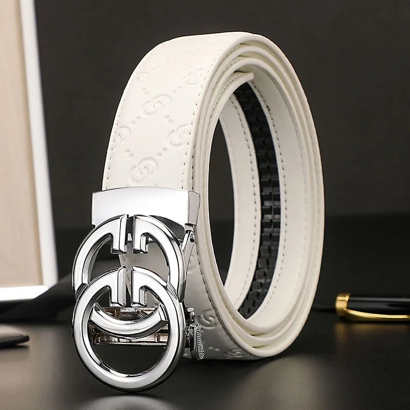 2025 New Width 34mm Belts for Women Girls Dress Fashion Waist Belt Cowhide LeatherMetalBuckle men Belt Leisure Jeans Waistband