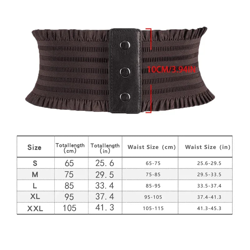 Ruffles Wide Belt Large Size