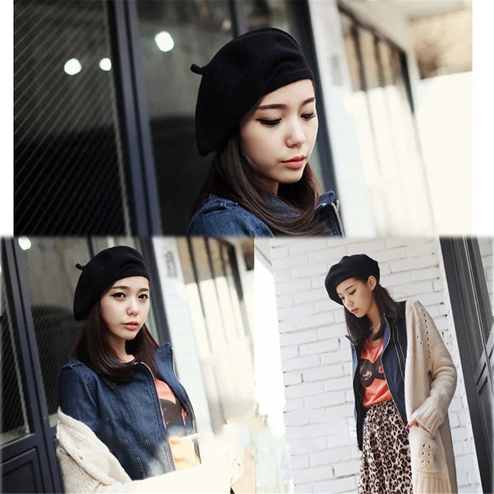 Wool Plain Beret