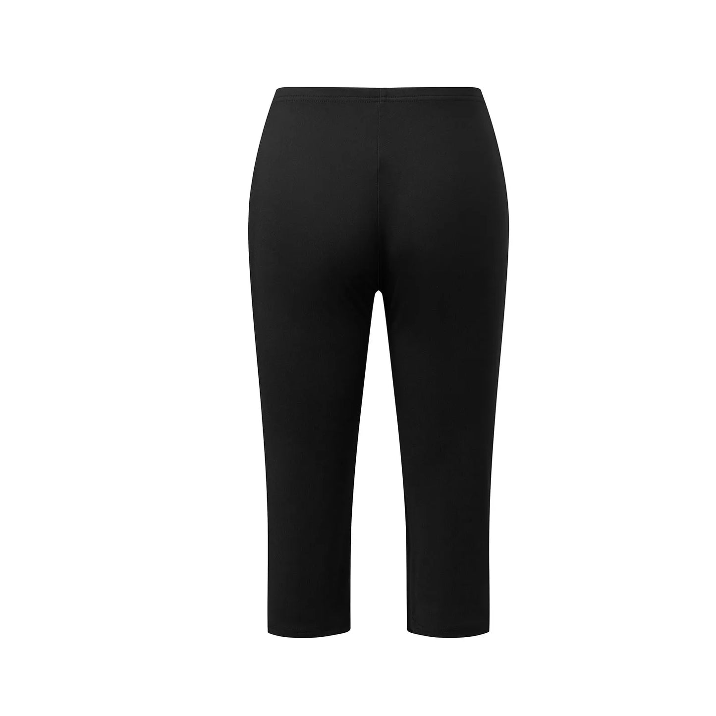 Ladies Stylish Capri Pants with Polka Dot Patterns and Elastic Waistband Fashionable Cropped Flared Trousers for Casual