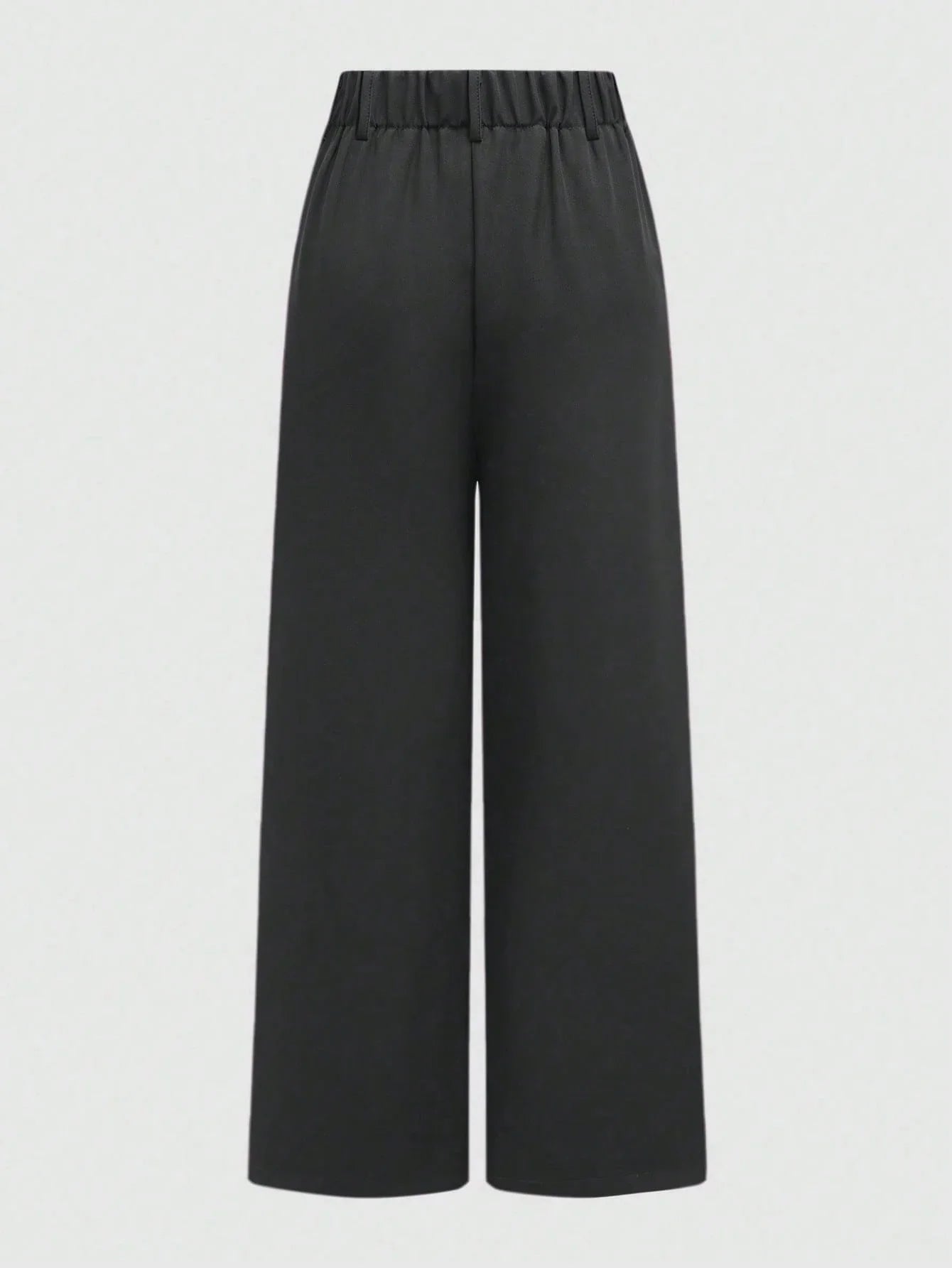 Women's Wide Leg Pants Loose Straight Fit Solid Color High Waist Casual Office Daily Wear