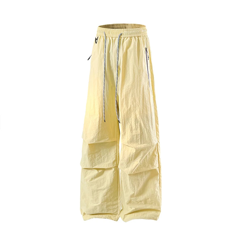 Women Hiking Pant Autumn Outdoor Sports Waterproof Paratrooper Pants Elastic Waist Camping Trousers Solid Cycling Fishing Pants