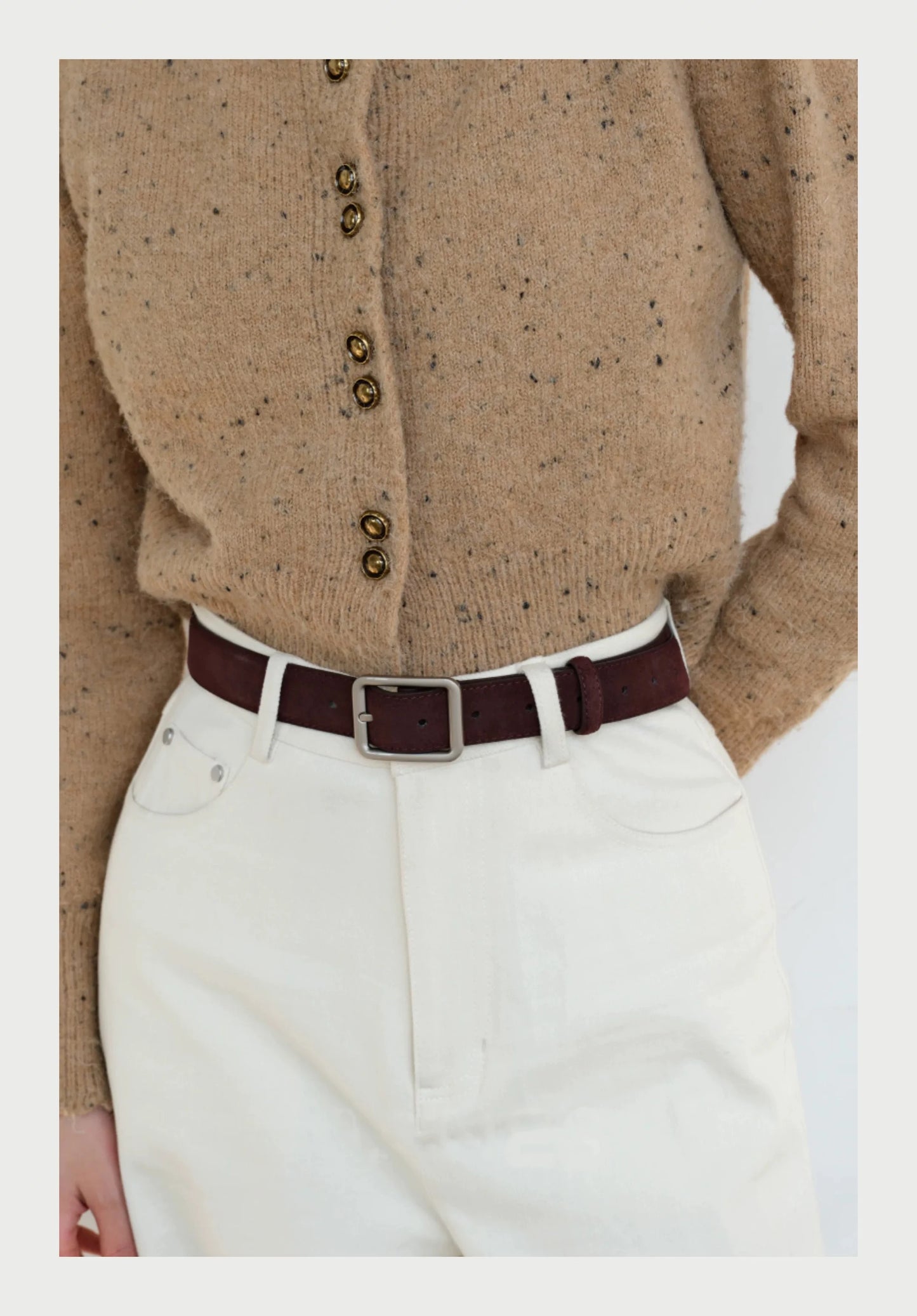 Fashion Women Suede Belt with Silver Square Buckle Leather Waist Accessory for Jeans Pants And Dress