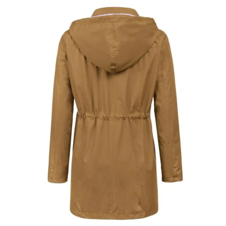 LOMON Raincoat Women Waterproof Long Hooded Trench Coats Lined Windbreaker Travel Jacket S-XXL