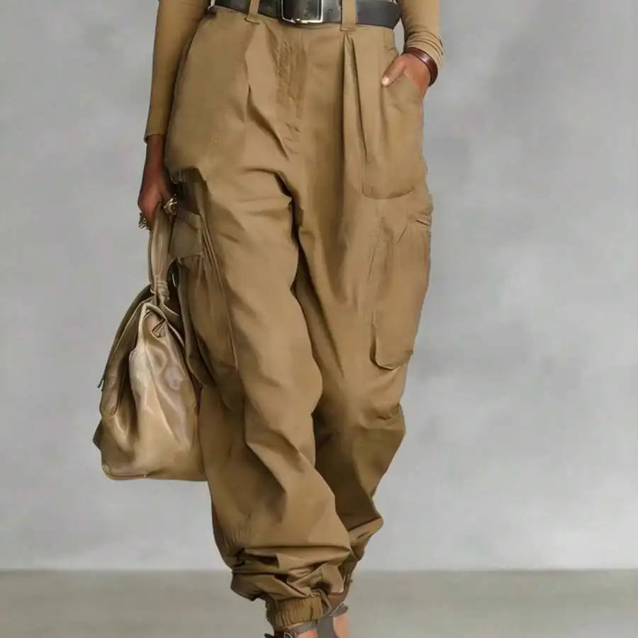 Loose Wide Leg Cargo Pants For Women With Multiple Pockets Casual Jogger Pants