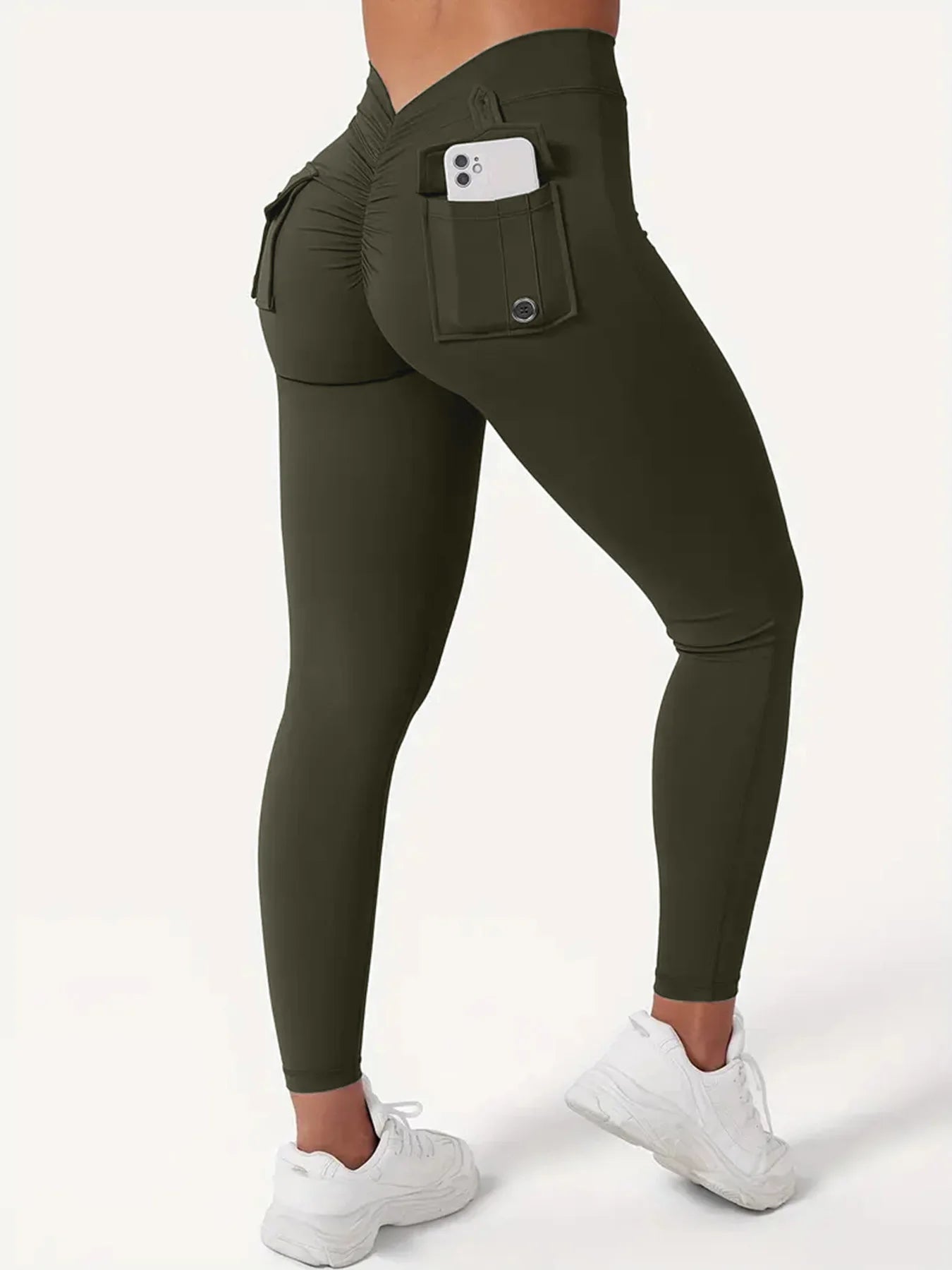 Women's High-Waisted Butt-Lifting Leggings with Pockets