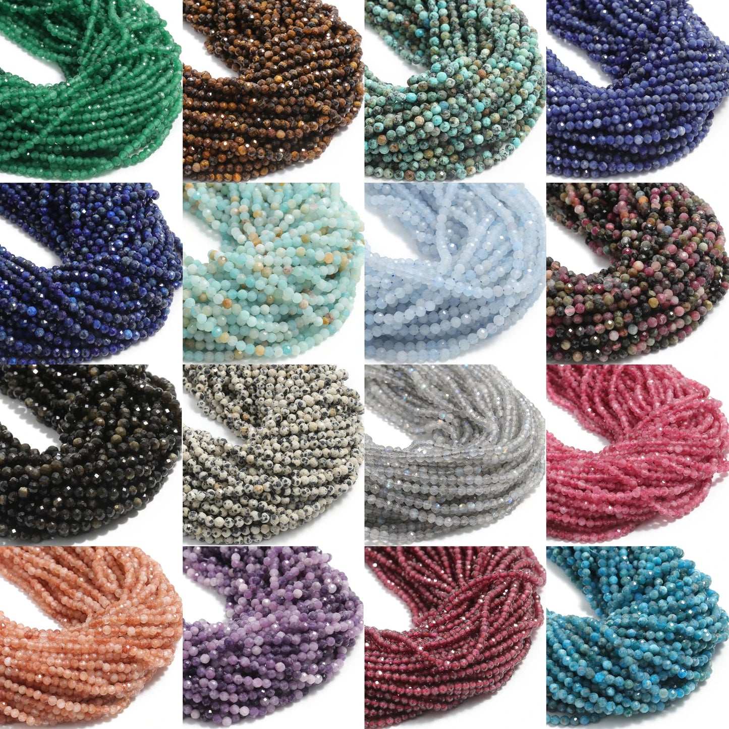 2 3 4mm Faceted Tiny Beads