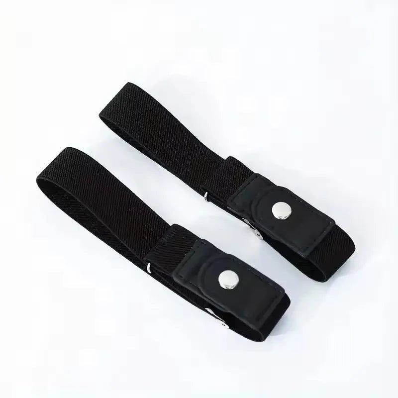 2pcs set No Buckle Elastic Belt, Adjustable Invisible Belts