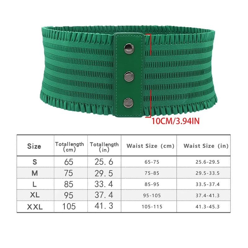 Ruffles Wide Belt Large Size