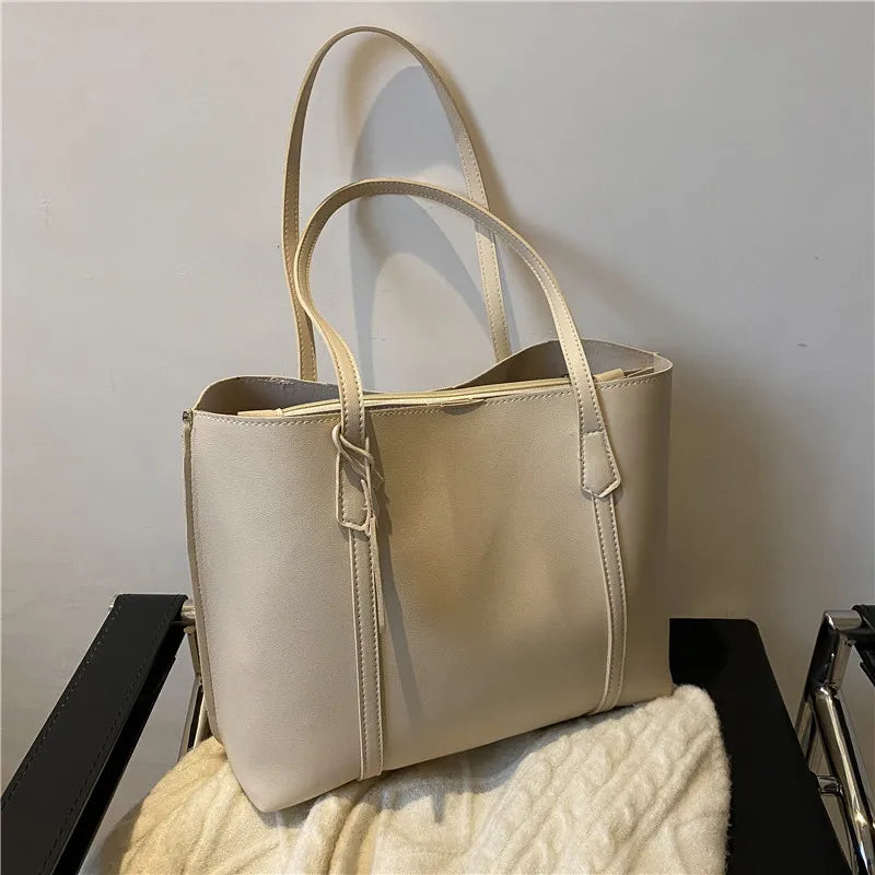 Large Capacity Bag, New Soft Leather Tote Bag