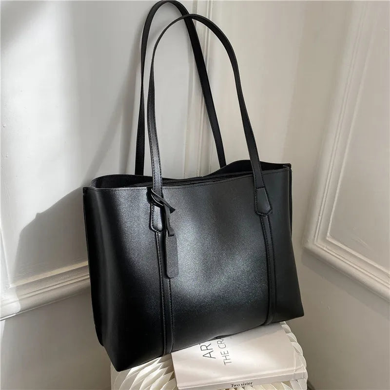 Large Capacity Bag, New Soft Leather Tote Bag