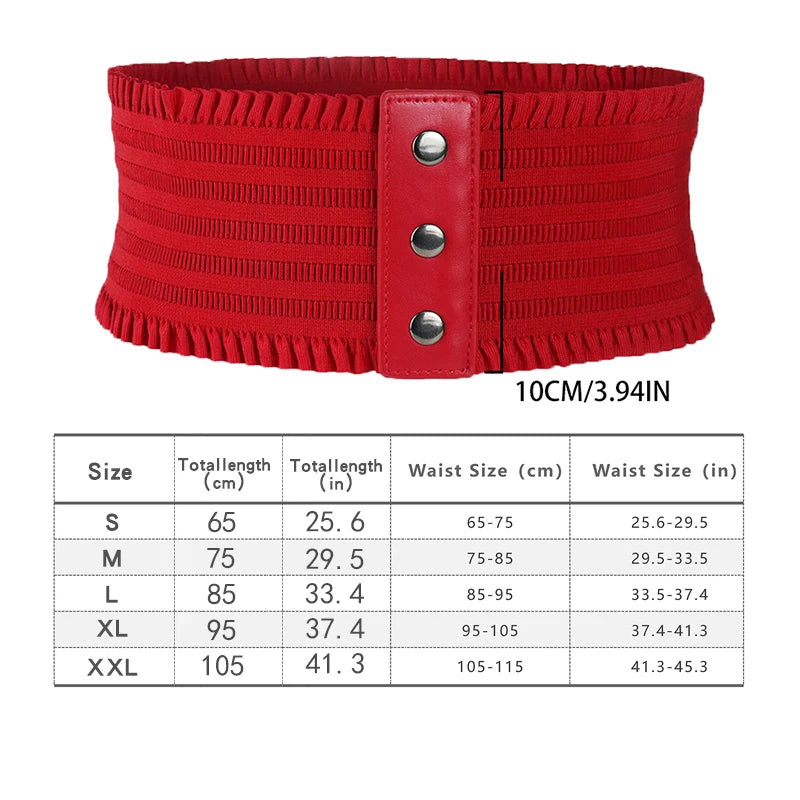 Ruffles Wide Belt Large Size