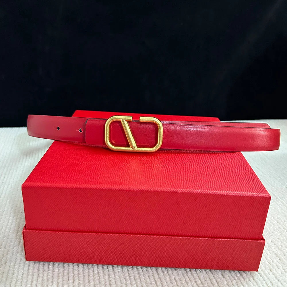 Women's ‌real Leather Belt, High-end Italian Brand Women's Belt, Personalized Business Belt, Versatile Fashion Accessory for Jeans. Suitable for Pairing with Dresses, Trendy Luxury Brand Girl Style Belt, Can Be Used on Both