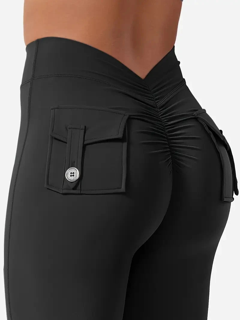 Women's High-Waisted Butt-Lifting Leggings with Pockets