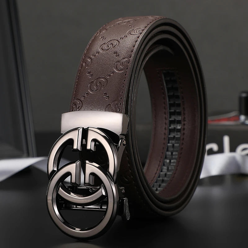 2025 New Width 34mm Belts for Women Girls Dress Fashion Waist Belt Cowhide LeatherMetalBuckle men Belt Leisure Jeans Waistband
