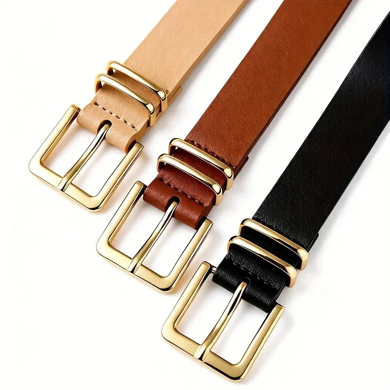 Women's Faux Leather Pin Buckle Belt