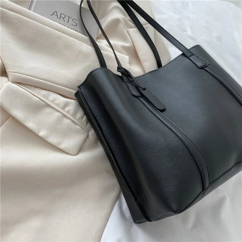 Large Capacity Bag, New Soft Leather Tote Bag