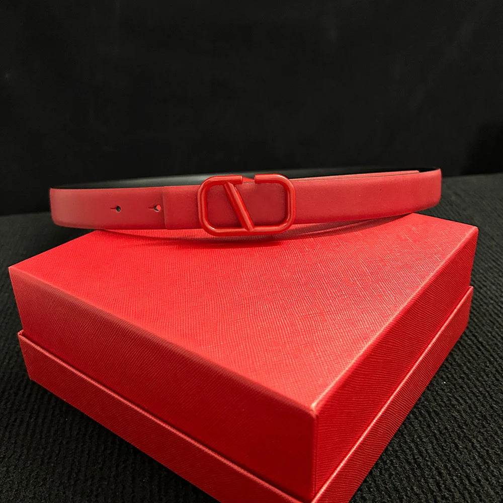 Women's ‌real Leather Belt, High-end Italian Brand Women's Belt, Personalized Business Belt, Versatile Fashion Accessory for Jeans. Suitable for Pairing with Dresses, Trendy Luxury Brand Girl Style Belt, Can Be Used on Both