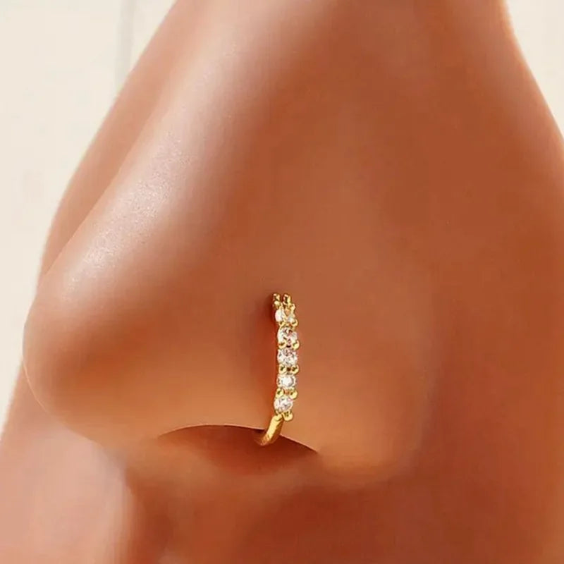Miniature Zircon Nose Rings