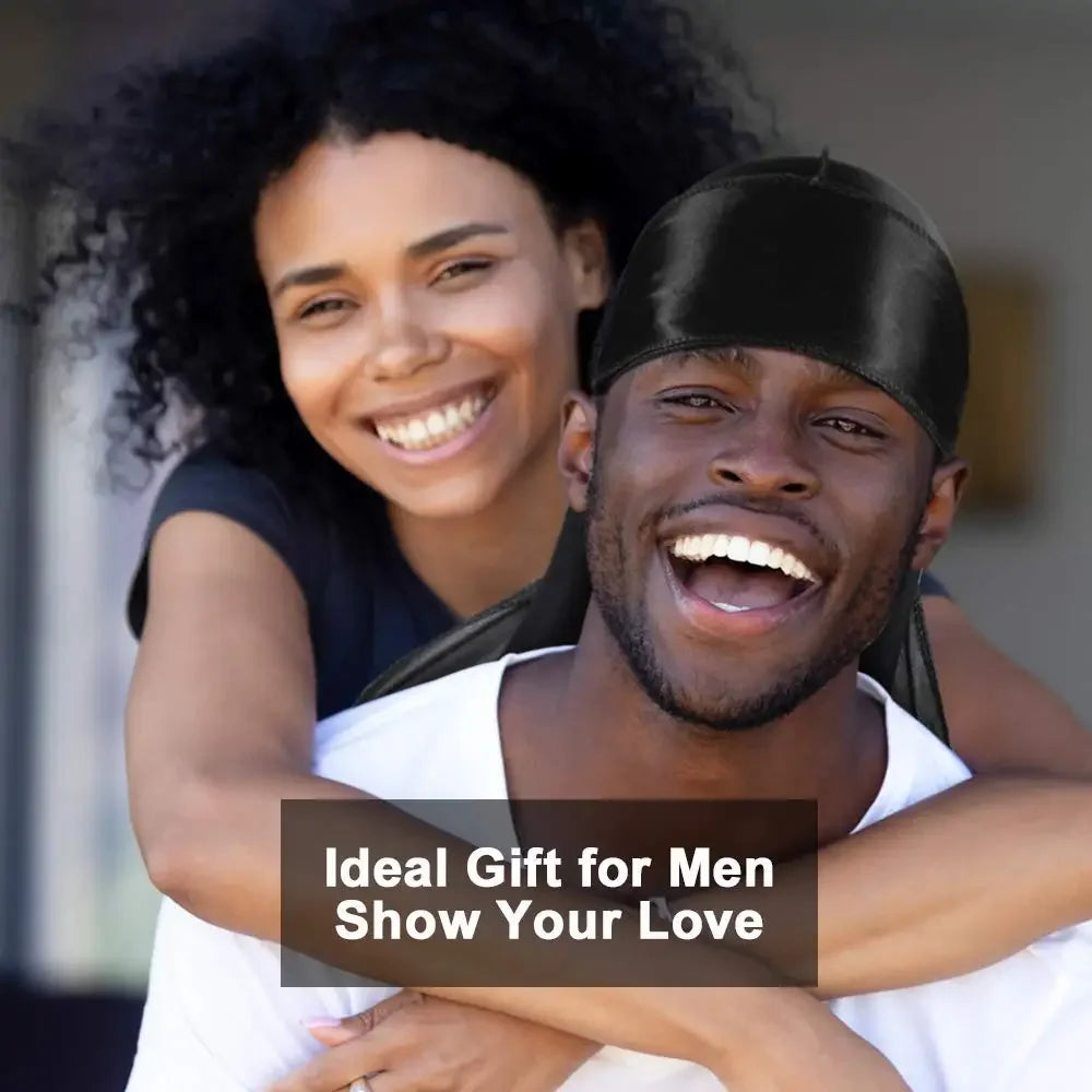 Solid Color Silk Satin Durag Headwear